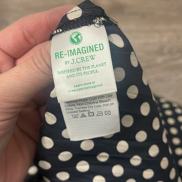 J. Crew Black and White Polka Dot Mini Skirt - Picture 5 of 6